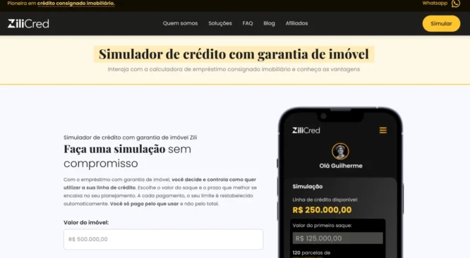 ZiliCred lança novo site e traz ao Brasil o modelo de crédito com garantia no formato HELOC